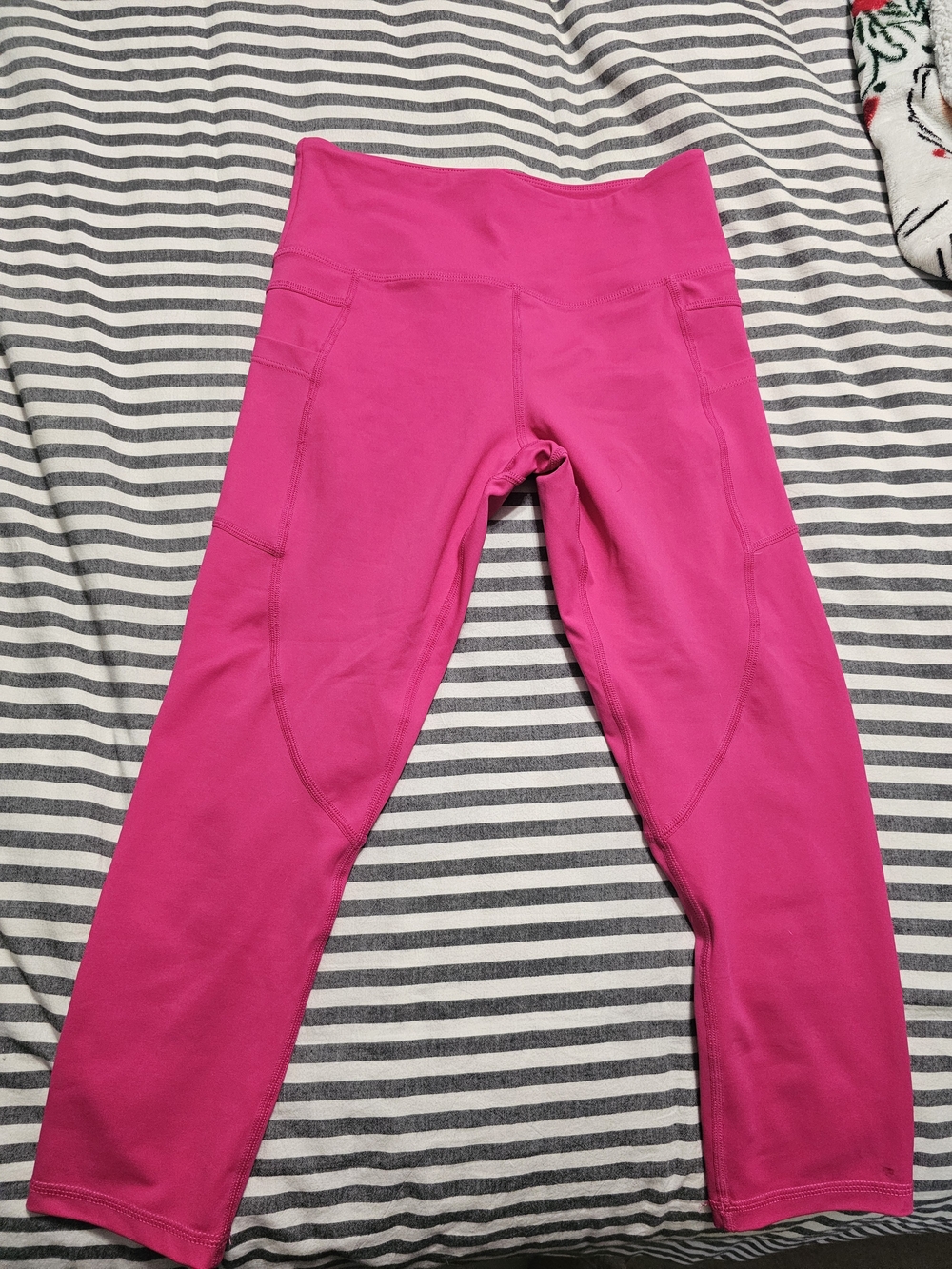 ZYIA Bright Pink Kids Active Leggings with Side Pockets